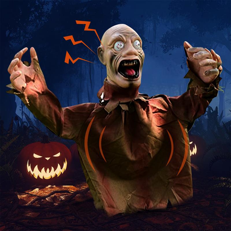 Halloween Swing Ghost Voice Control Decorative Scary Halloween Props Zombie LED Eyes Spooky Sound Party Outside Garden Graveyard
Halloween Swing Ghost Voice Control Decorative Scary Halloween Props Zombie LED Eyes Spooky Sound Party Outside Garden Graveyard