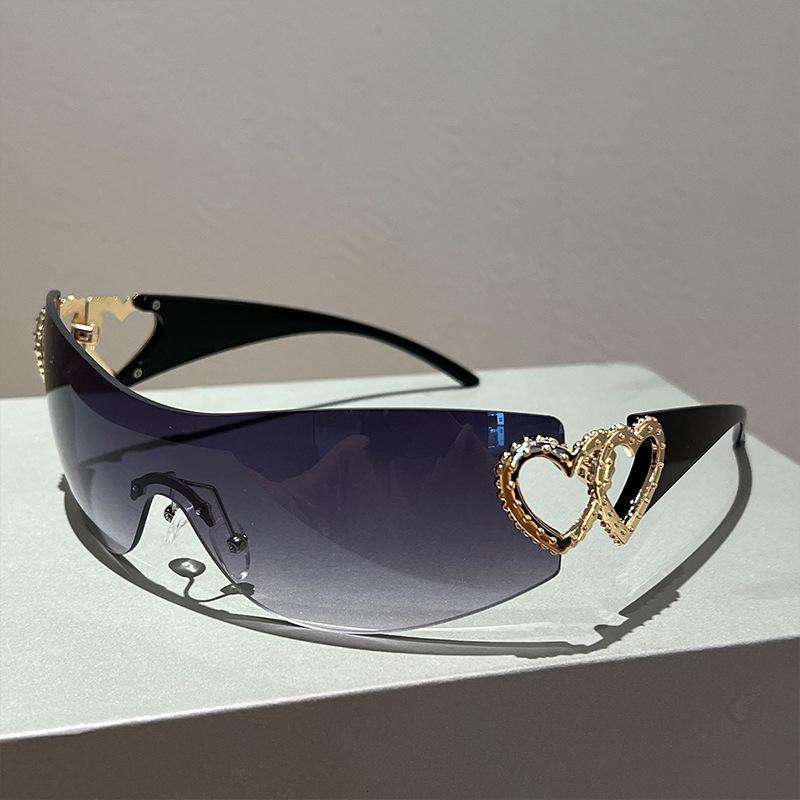 Classic Trendy Designer Style Style Y2K Rimless Sun Glasses Glasses Ladies UV400 Durable Metal Metal Love Heart One Piece Sun Eyeglasses Trending
Classic Trendy Designer Style Style Y2K Rimless Sun Glasses Glasses Ladies UV400 Durable Metal Metal Love Heart One Piece Sun Eyeglasses Trending