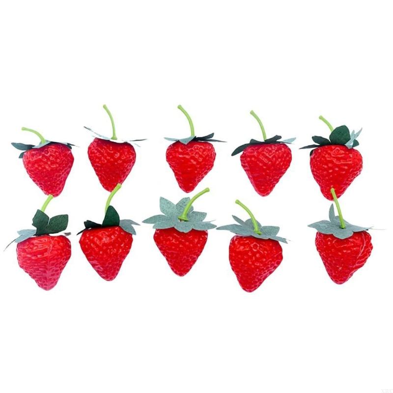Pack Of 10 Artificial Strawberry Faux Fruit Ornament Decorative Accessories X3UC CN
Pack Of 10 Artificial Strawberry Faux Fruit Ornament Decorative Accessories X3UC CN