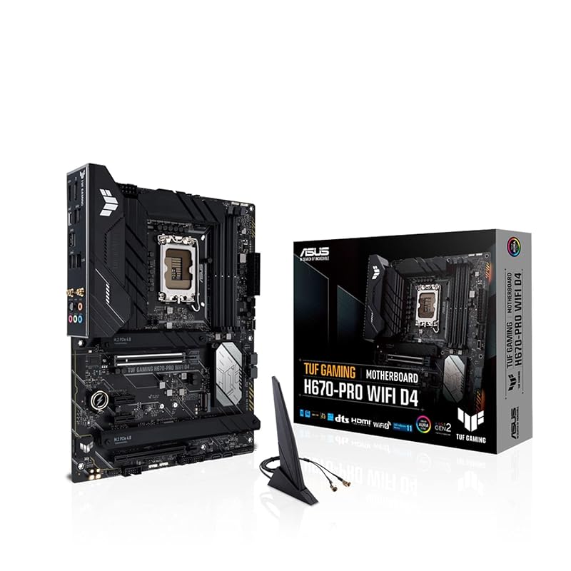 ASUS INTEL 12th generation CPU (LGA1700) correspondence H670 chipset ATX Motherboard/TUF GAMING H670-PRO WIFI D4 [ Domestic authorized distributor 
ASUS INTEL 12th generation CPU (LGA1700) correspondence H670 chipset ATX Motherboard/TUF GAMING H670-PRO WIFI D4 [ Domestic authorized distributor