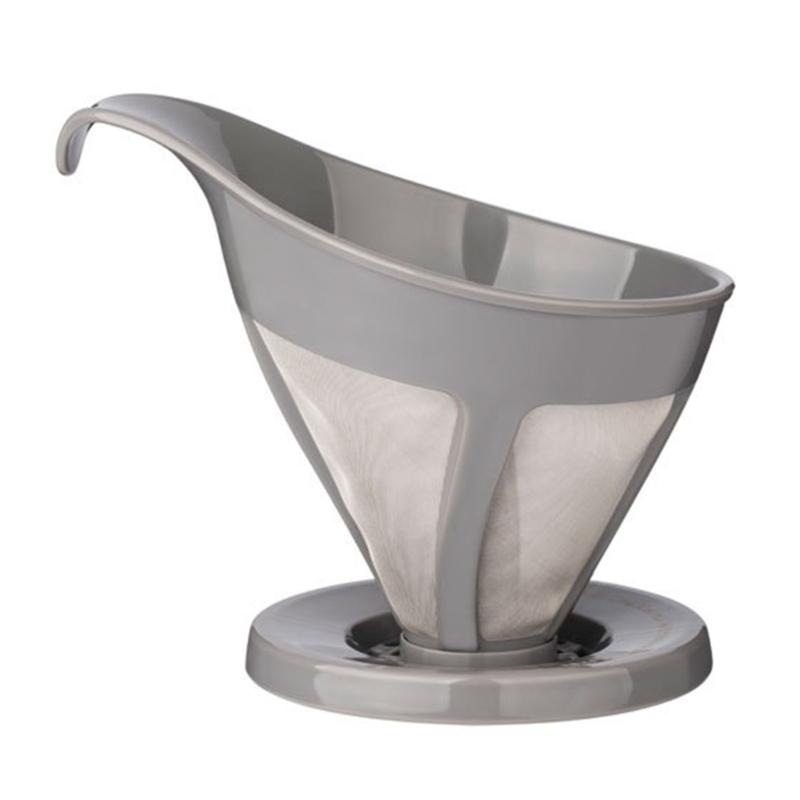 Coffee Strainer Curved Handle Manual Hand Drip Stainless Steel Fine Mesh Filter Funnel Making Cafe Kitchen Gadgets сірий колір
Coffee Strainer Curved Handle Manual Hand Drip Stainless Steel Fine Mesh Filter Funnel Making Cafe Kitchen Gadgets сірий колір