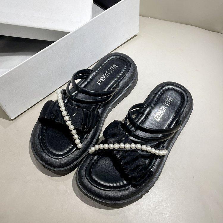 2025 summer new rubber soft-soled pearl retro one-word foot slippers women s casual women s sandals 35 чёрный
2025 summer new rubber soft-soled pearl retro one-word foot slippers women s casual women s sandals 35 чёрный