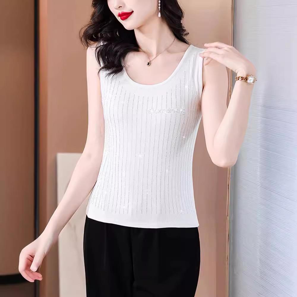 Temperament diamond-encrusted black high-elastic sling vest for women s inner wear 2025 new suit backing sleeveless outer wear top summer 4XL
Temperament diamond-encrusted black high-elastic sling vest for women s inner wear 2025 new suit backing sleeveless outer wear top summer 4XL