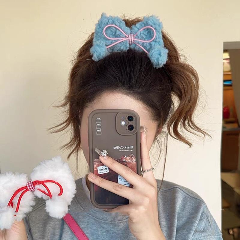 New Plush Hair Clips Bow Ball Butterfly Hairpin Women Sweet High Horsetail Claw Clip Clasp Fashion Girls Hair Accessories
New Plush Hair Clips Bow Ball Butterfly Hairpin Women Sweet High Horsetail Claw Clip Clasp Fashion Girls Hair Accessories