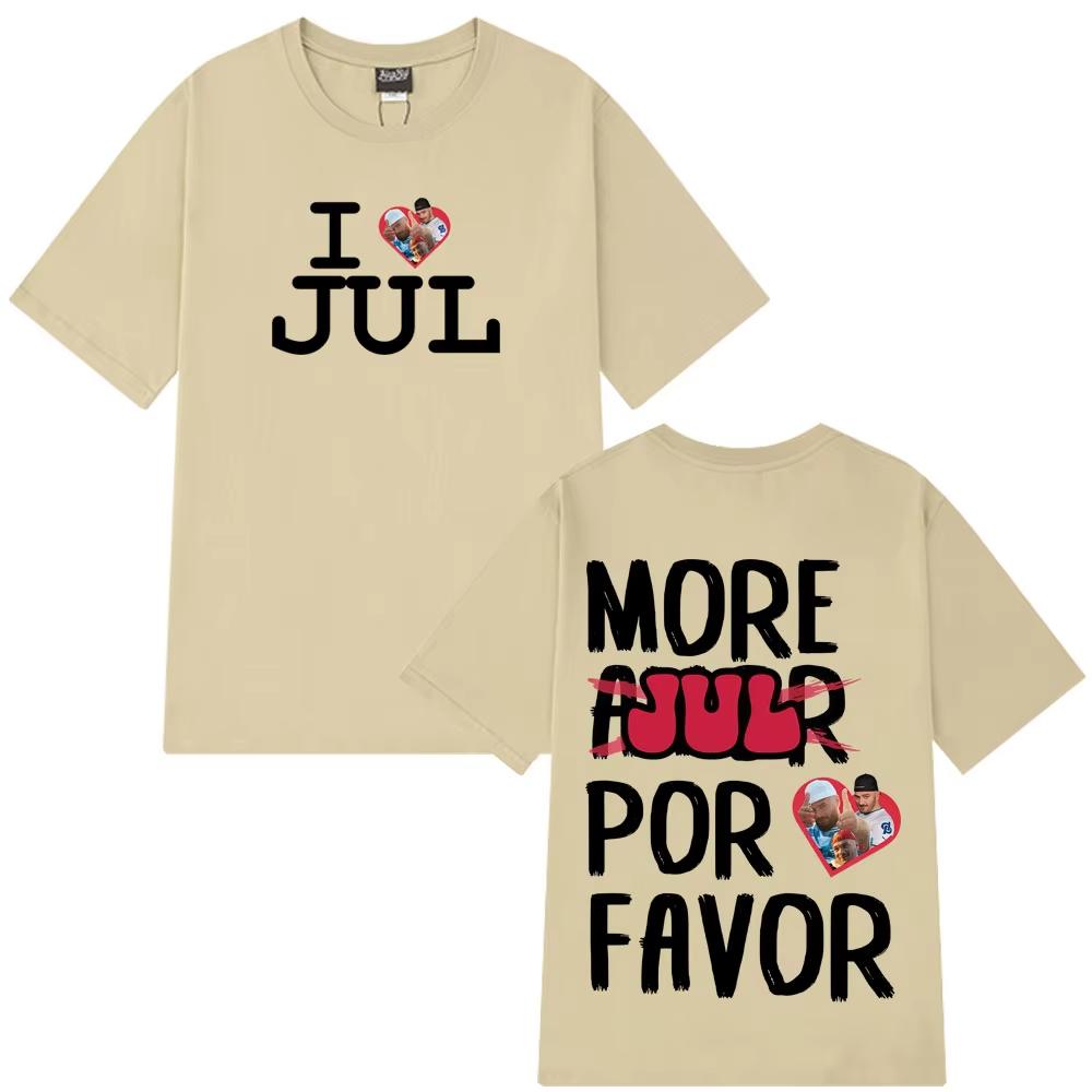 Rapper Jul Unisexs Women shirt Y2k Fashion I Love Jul Graphic Oneck Summer Hip Hop fashion High Quality Oversized Tshirt S
Rapper Jul Unisexs Women shirt Y2k Fashion I Love Jul Graphic Oneck Summer Hip Hop fashion High Quality Oversized Tshirt S