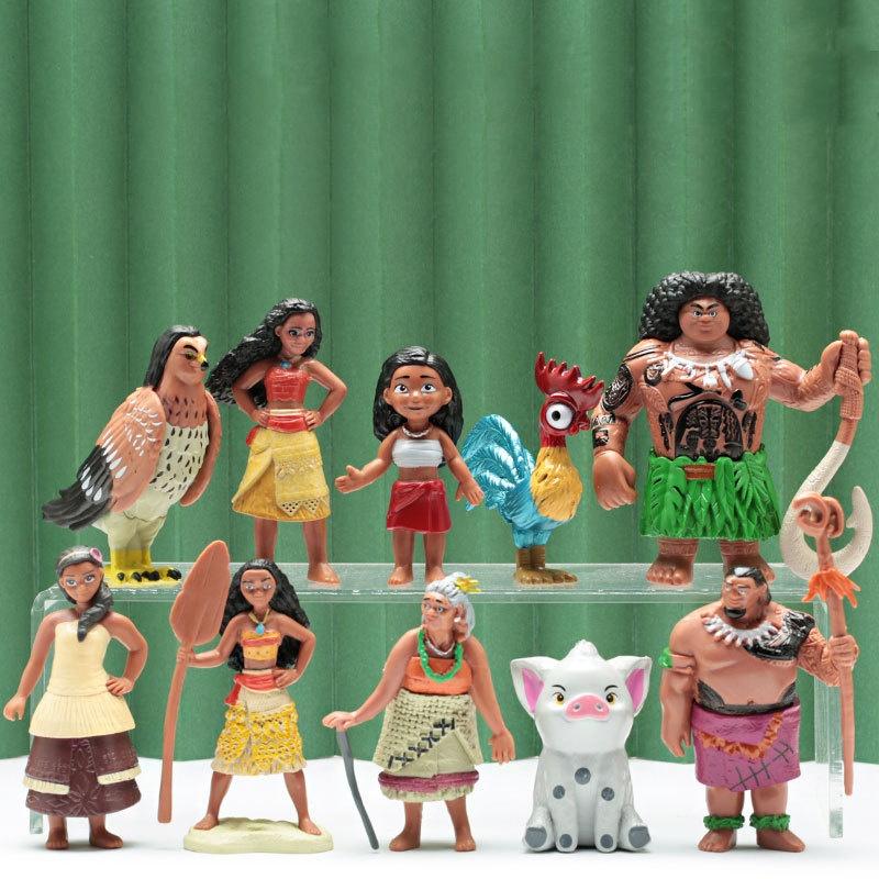 Disney 10 Pieces/Set Cartoon Moana Princess Legend Vaiana Maui Chief Tui Tala Heihei Pua Doll Decoration Toy Birthday Gift 10pcs
Disney 10 Pieces/Set Cartoon Moana Princess Legend Vaiana Maui Chief Tui Tala Heihei Pua Doll Decoration Toy Birthday Gift 10pcs