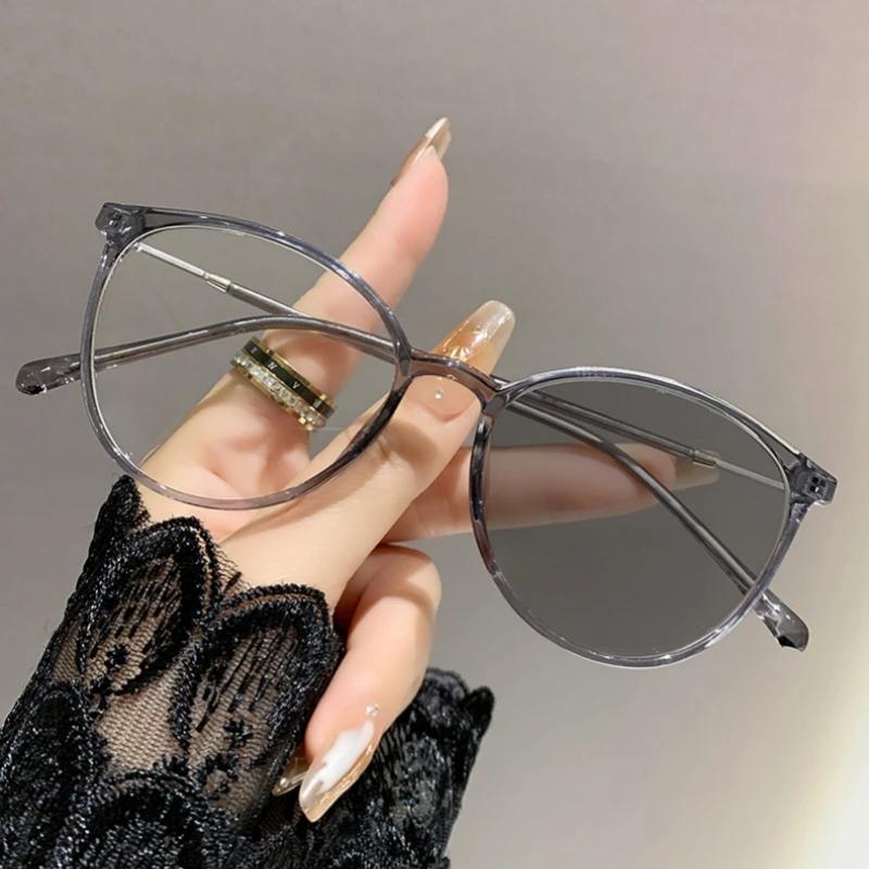 Fashion Photochromic Myopia Glasses Women Anti Blue Light Minus Diopter Near Eyewear Outdoor Change Color Shades Eyeglasses 0 серый
Fashion Photochromic Myopia Glasses Women Anti Blue Light Minus Diopter Near Eyewear Outdoor Change Color Shades Eyeglasses 0 серый