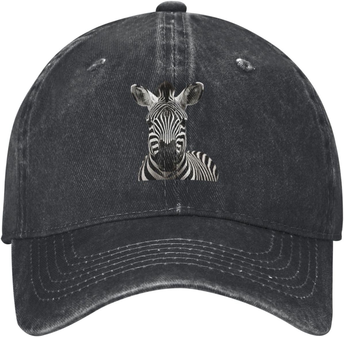 Zebra Head Portrait Washed Denim Baseball Cap Adjustable Unisex Casual Sun Protection Hat One Size
Zebra Head Portrait Washed Denim Baseball Cap Adjustable Unisex Casual Sun Protection Hat One Size