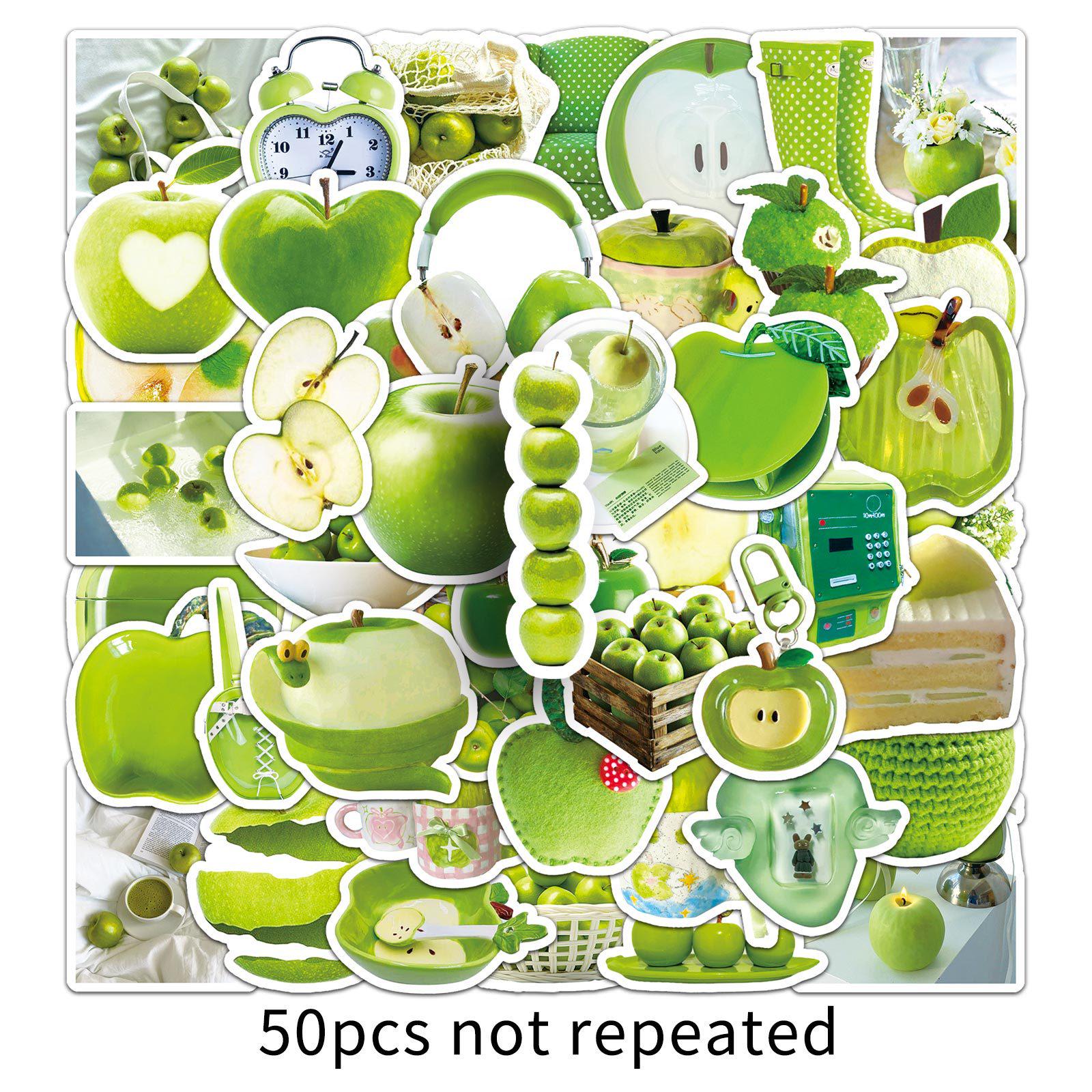 50 Sheets Green Apple Style Exquisite Cute DIY Sticker Storage Box for Power Bank Decoration
50 Sheets Green Apple Style Exquisite Cute DIY Sticker Storage Box for Power Bank Decoration