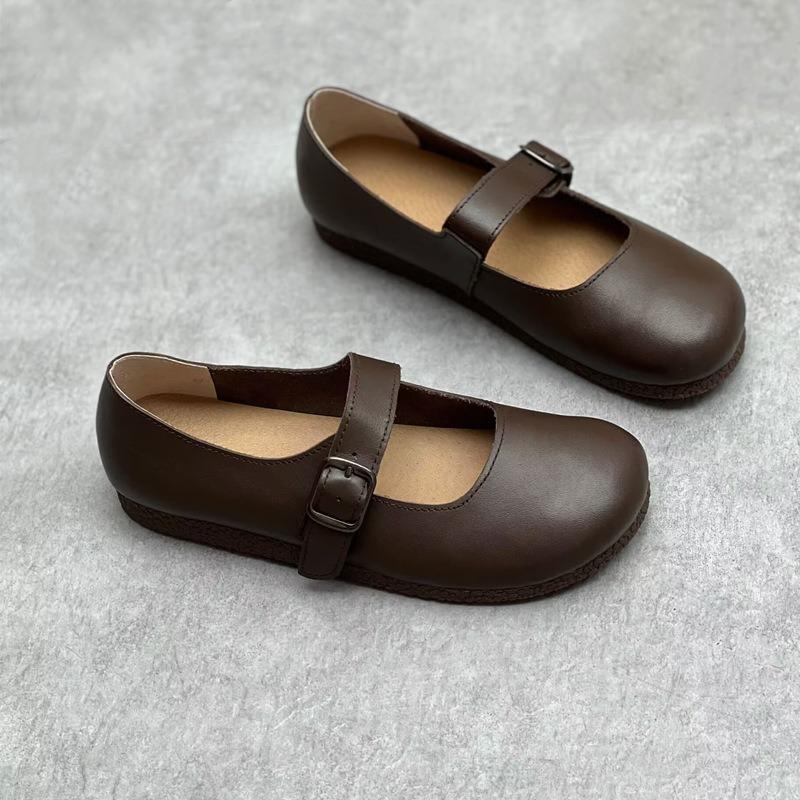 Туфли из натуральной кожи ручной работы, мягкая подошва, плоский круглый носок, повседневная женская обувь 40 кофейный
Туфли из натуральной кожи ручной работы, мягкая подошва, плоский круглый носок, повседневная женская обувь 40 кофейный