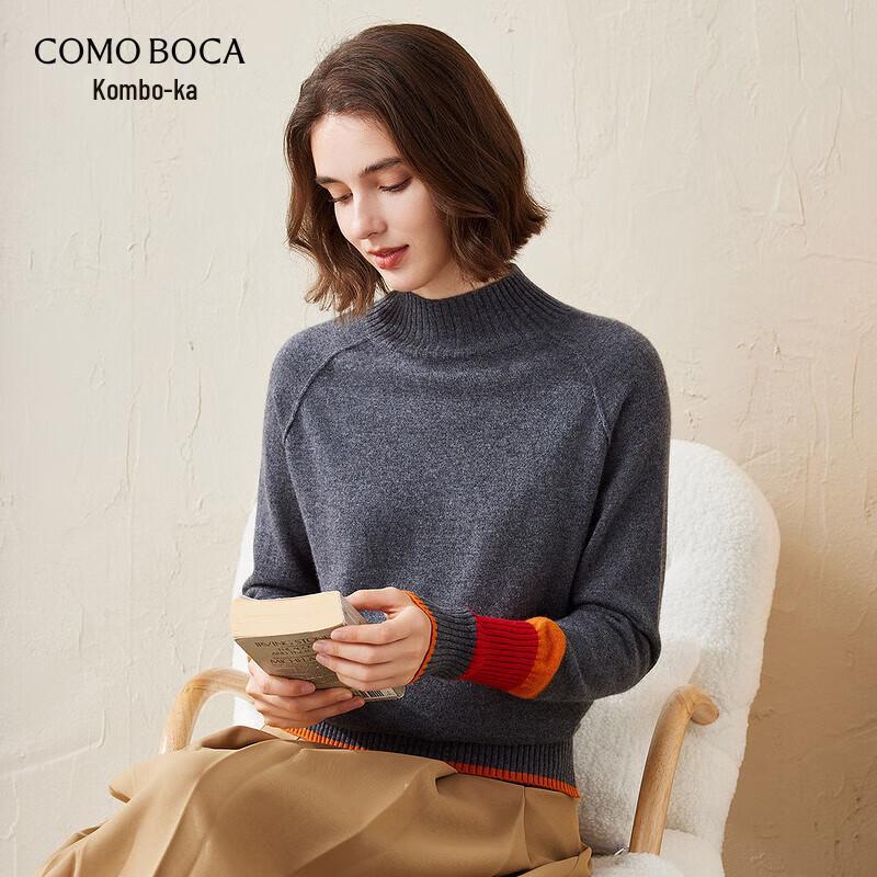 Komong Boka Women s Color Block Cashmere Half-High Neck Sweater 2XL
Komong Boka Women s Color Block Cashmere Half-High Neck Sweater 2XL