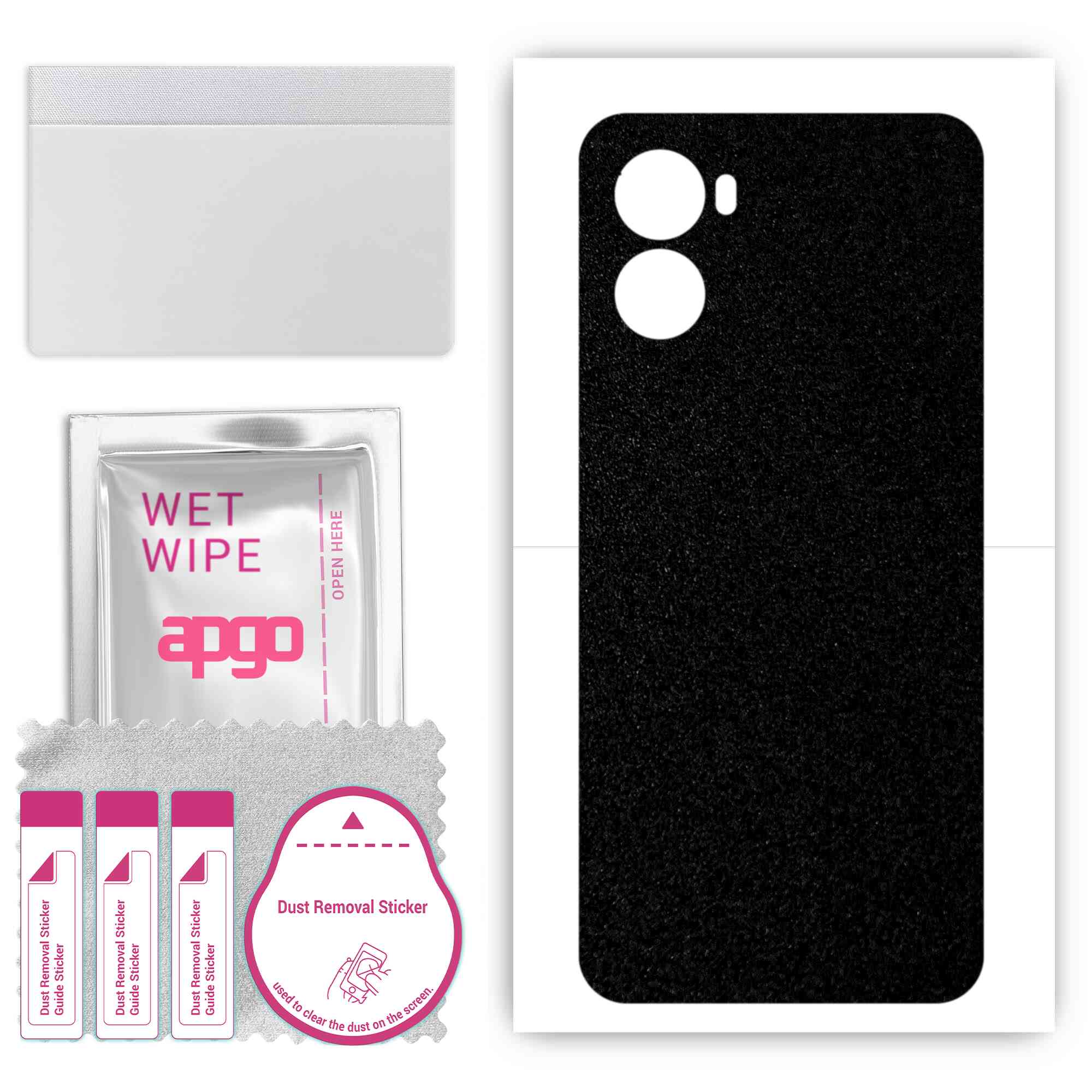 apgo Protective Skin Sticker for the back compatible with Umidigi G3 Max, Wrap Film, Foil, Vinyl - Pattern Matte Black
apgo Protective Skin Sticker for the back compatible with Umidigi G3 Max, Wrap Film, Foil, Vinyl - Pattern Matte Black