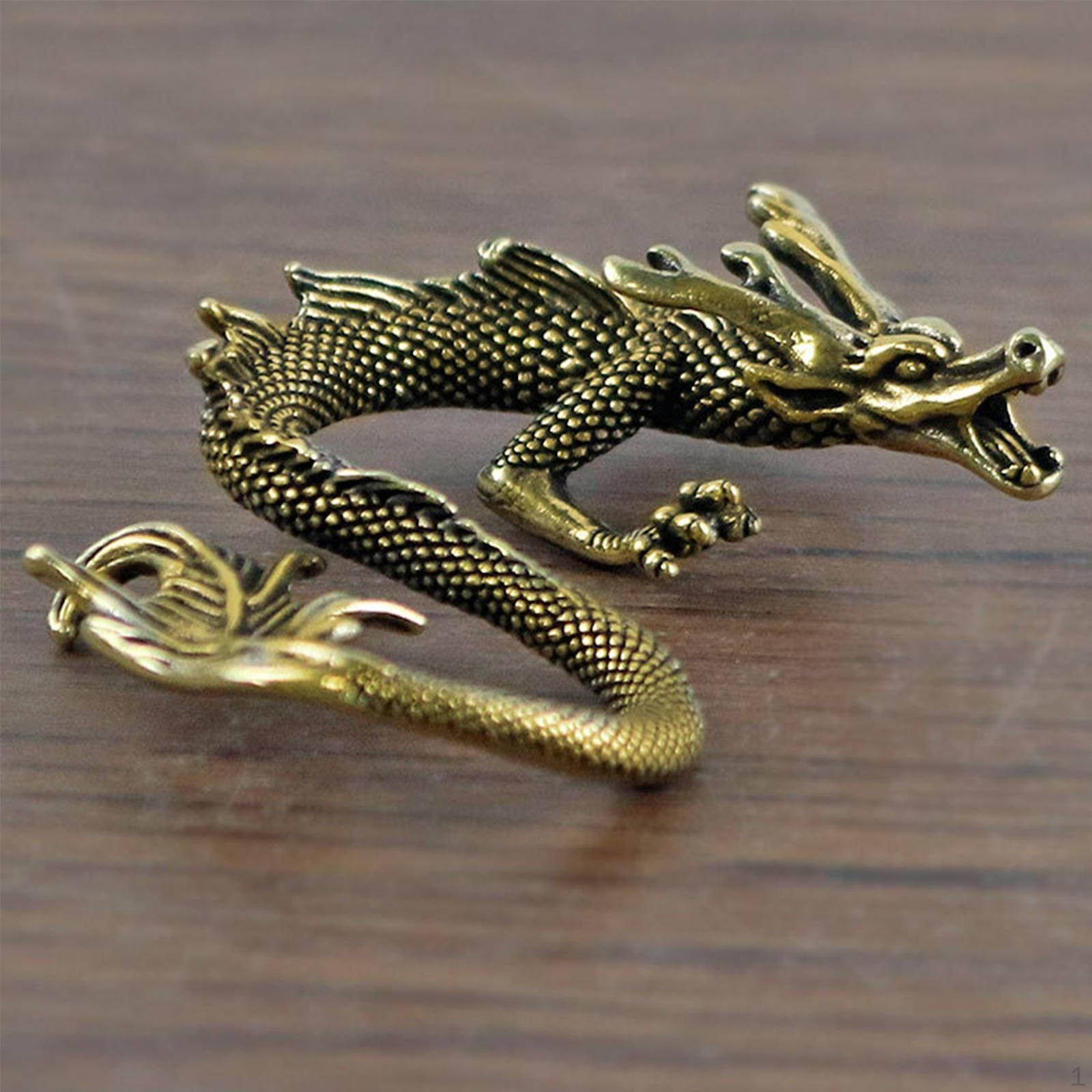 Brass Mini Chinese Dragon Sculpture Ornament Decoration 2.2x1.5inch Year of for China
Brass Mini Chinese Dragon Sculpture Ornament Decoration 2.2x1.5inch Year of for China