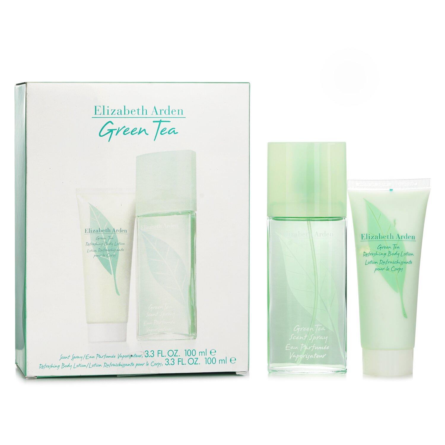 Green Tea Coffret: Eau Parfumee Spray 100ml/3.3oz + Refreshing Body Lotion 100ml/3.3oz 2pcs
Green Tea Coffret: Eau Parfumee Spray 100ml/3.3oz + Refreshing Body Lotion 100ml/3.3oz 2pcs