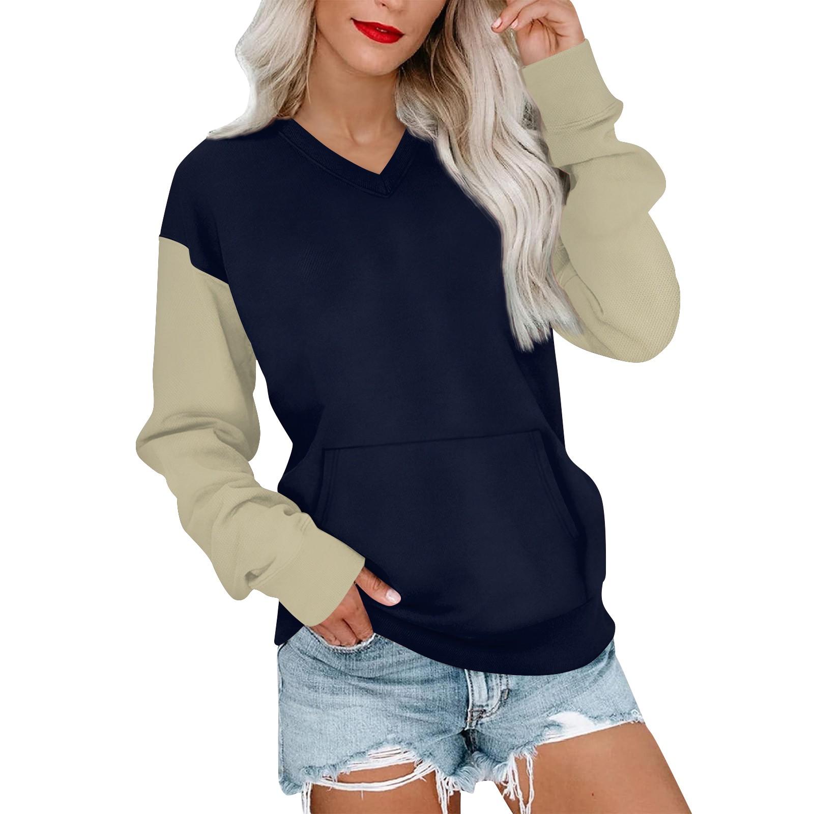 Женская повседневная модная цветная стеганая толстовка с V-образным вырезом и длинным рукавом, легкий пуловер с карманами L
Женская повседневная модная цветная стеганая толстовка с V-образным вырезом и длинным рукавом, легкий пуловер с карманами L