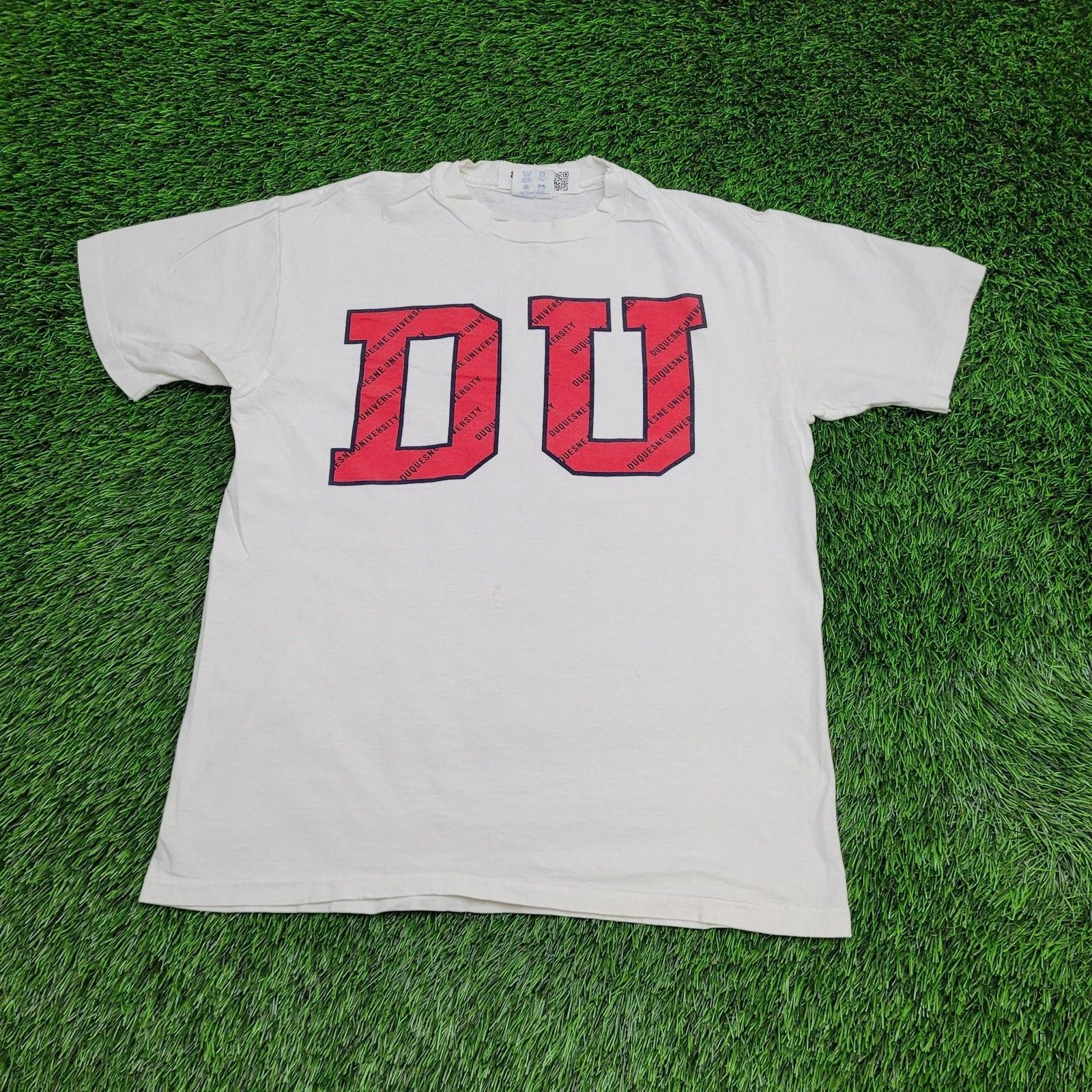 Vintage 90s Duquesne University Shirt S/M 20x25 Champion USA L
Vintage 90s Duquesne University Shirt S/M 20x25 Champion USA L