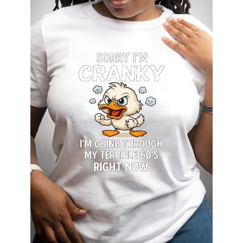 Duck Sorry I m Cranky I m Going Through My Terrible 60 s Right Now T-Shirts, European Size Hoodie, Long Sleeve, Round Neck, Black Font 4XL білий
Duck Sorry I m Cranky I m Going Through My Terrible 60 s Right Now T-Shirts, European Size Hoodie, Long Sleeve, Round Neck, Black Font 4XL білий