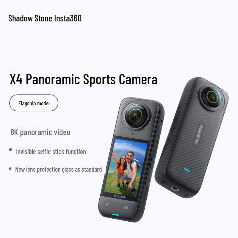 Insta360 X4 8K HD Waterproof Sports & Panoramic Camera with Anti-Shake Standard Package
Insta360 X4 8K HD Waterproof Sports & Panoramic Camera with Anti-Shake Standard Package