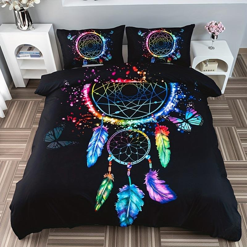 Gradual Change Dream Catcher Three-Piece 3D Quilt Cover Digital Printing Kit Bedding EU single 135*200
Gradual Change Dream Catcher Three-Piece 3D Quilt Cover Digital Printing Kit Bedding EU single 135*200