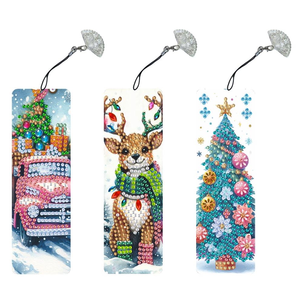 3Pcs Special Shape Christmas Animals Diamond Painting Bookmark Making Kit Diamond Art Bookmark with Pendant for Adults Beginners
3Pcs Special Shape Christmas Animals Diamond Painting Bookmark Making Kit Diamond Art Bookmark with Pendant for Adults Beginners