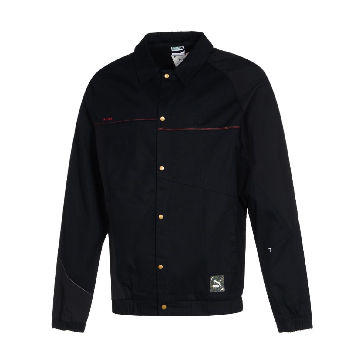 Puma Re.Gen Solid Color Polo Collar Snap Button Work Jacket Unisex Jacket Coal-Gray 530246-60 S
Puma Re.Gen Solid Color Polo Collar Snap Button Work Jacket Unisex Jacket Coal-Gray 530246-60 S