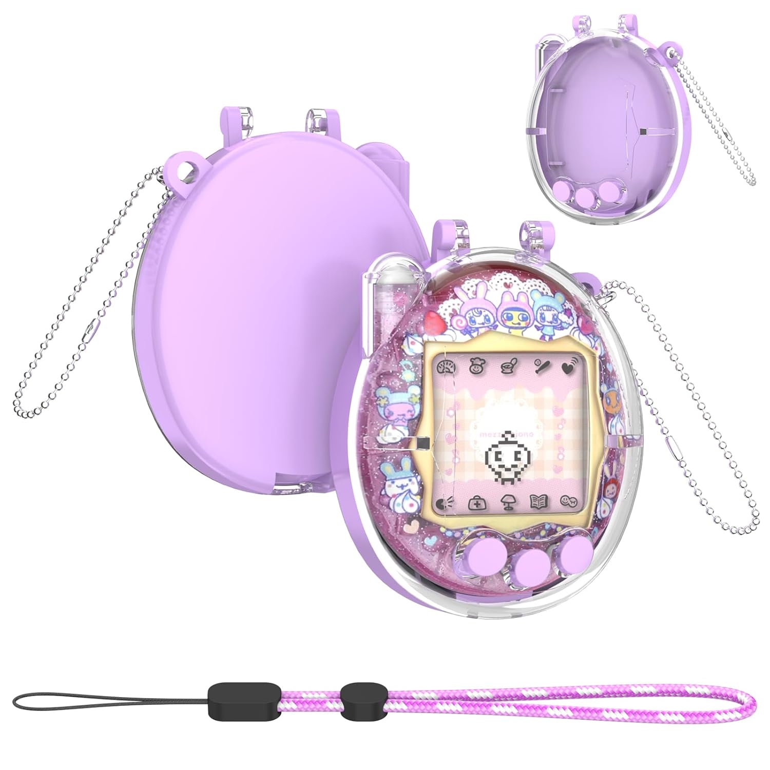 Tamagotchi Connection Dedicated Case Color Back Clear Front PC Protective Chain Strap Button Protection Overall Shockproof No Film Needed Collection
Tamagotchi Connection Dedicated Case Color Back Clear Front PC Protective Chain Strap Button Protection Overall Shockproof No Film Needed Collection