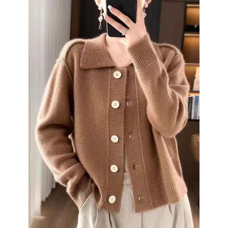 Polo neck knitted cardigan jacket sweater women s autumn and winter lapel thickened outer knitted sweater top tide One Size
Polo neck knitted cardigan jacket sweater women s autumn and winter lapel thickened outer knitted sweater top tide One Size