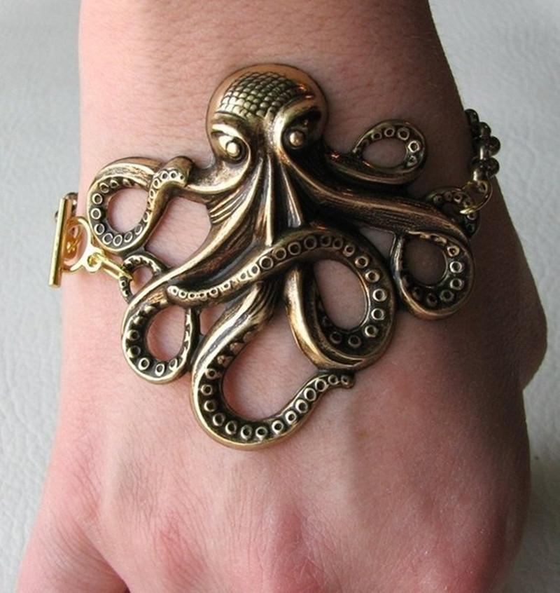 New Arrival Fashion Rock Ancient Silver Large Octopus Bracelet for Women Men Hippie Couple Personality Jewelry Accessories Gifts золотий
New Arrival Fashion Rock Ancient Silver Large Octopus Bracelet for Women Men Hippie Couple Personality Jewelry Accessories Gifts золотий