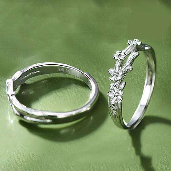Sterling Silver 999 Begonia Couple s Open Design Valentine s Day Gift Adjustable Opening
Sterling Silver 999 Begonia Couple s Open Design Valentine s Day Gift Adjustable Opening