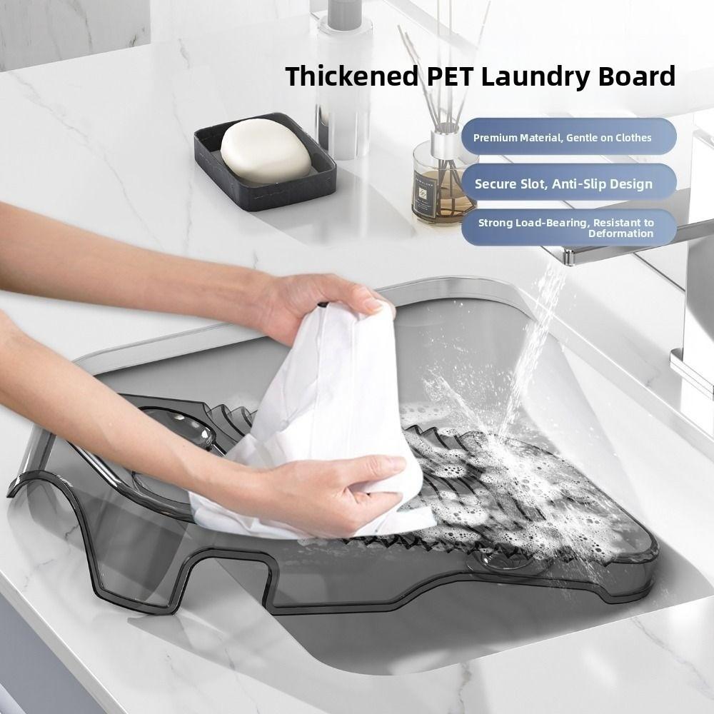 Non-Slip Washboard Plastic Hand Washboard New Laundry Board for Underwear Lingerie Cleaning прозорий колір чорний
Non-Slip Washboard Plastic Hand Washboard New Laundry Board for Underwear Lingerie Cleaning прозорий колір чорний