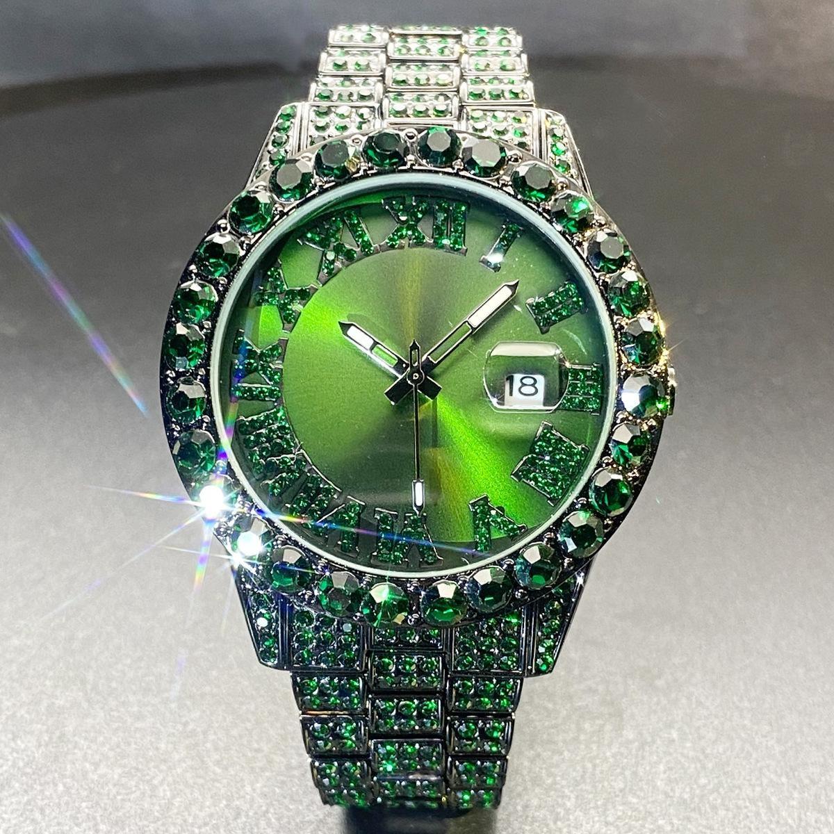 Diamond Wristwatch For Men Luxury Quartz Watches Luminous Hands Date Nightclub Party Watch Rapper Jewelry
Diamond Wristwatch For Men Luxury Quartz Watches Luminous Hands Date Nightclub Party Watch Rapper Jewelry