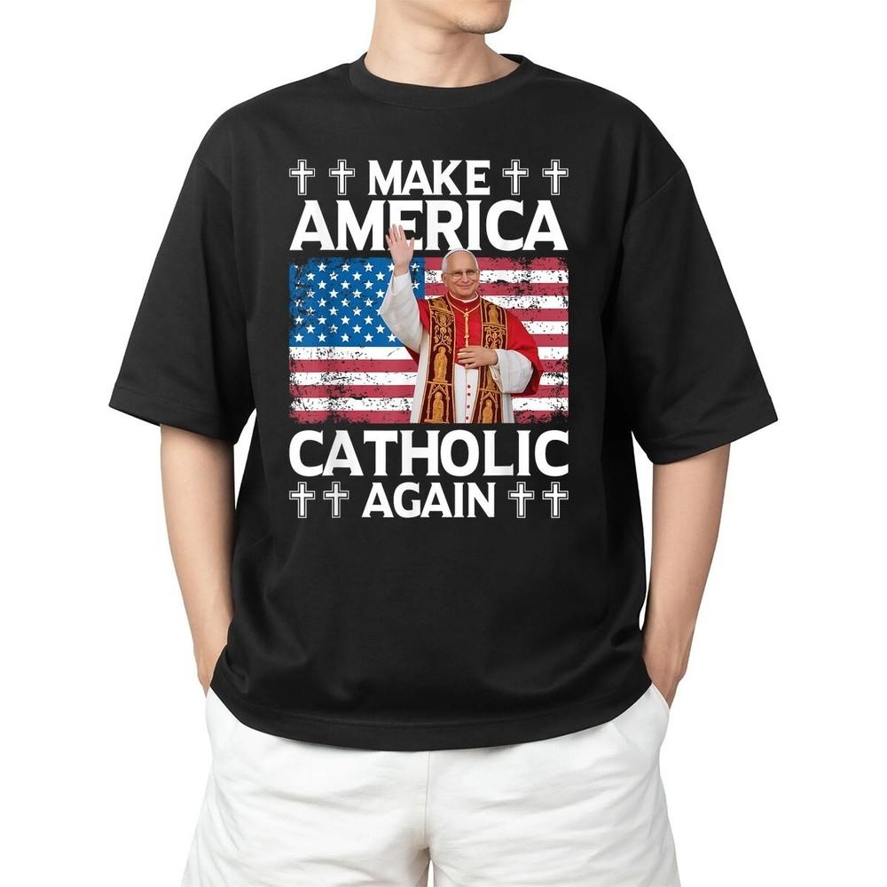 Make America Catholic Again US Pope Leo XIV Adult S-4XL Unisex T-Shirt M
Make America Catholic Again US Pope Leo XIV Adult S-4XL Unisex T-Shirt M
