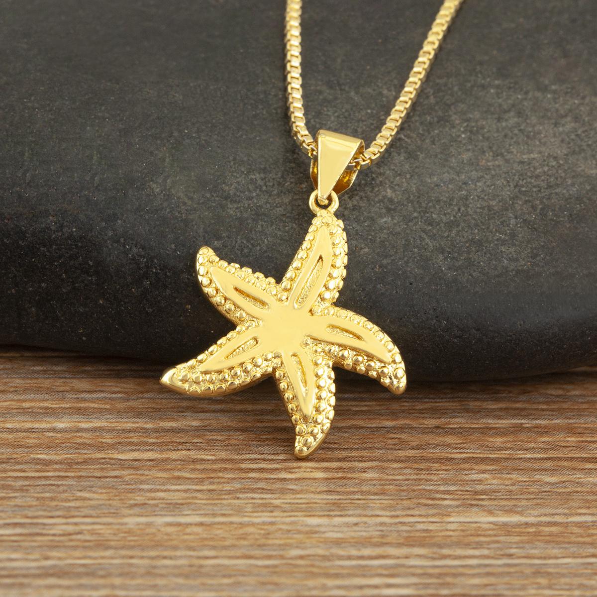 Nidin Trendy Shell/Sword/Starfish Design Pendant Necklace For Women Copper Micro Inlaid Zircon Minimalist Fashion Jewelry Gifts
Nidin Trendy Shell/Sword/Starfish Design Pendant Necklace For Women Copper Micro Inlaid Zircon Minimalist Fashion Jewelry Gifts
