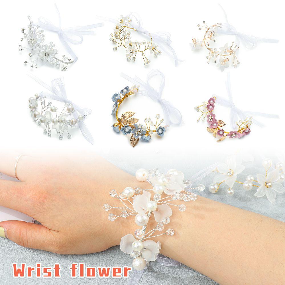 Bridal Prom Accessories Flower Bracelet Bride Wrist Flower Hand Flowers Bridesmaid Bracelet
Bridal Prom Accessories Flower Bracelet Bride Wrist Flower Hand Flowers Bridesmaid Bracelet