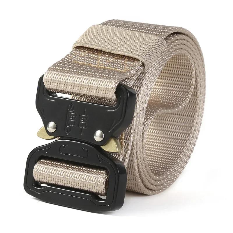 New Men s Belt Outdoor Hunting Tactics Belt Multi Functional Buckle Nylon Belt Marine Corps Canvas Metal Buckle 3.8X125cm бежевий
New Men s Belt Outdoor Hunting Tactics Belt Multi Functional Buckle Nylon Belt Marine Corps Canvas Metal Buckle 3.8X125cm бежевий