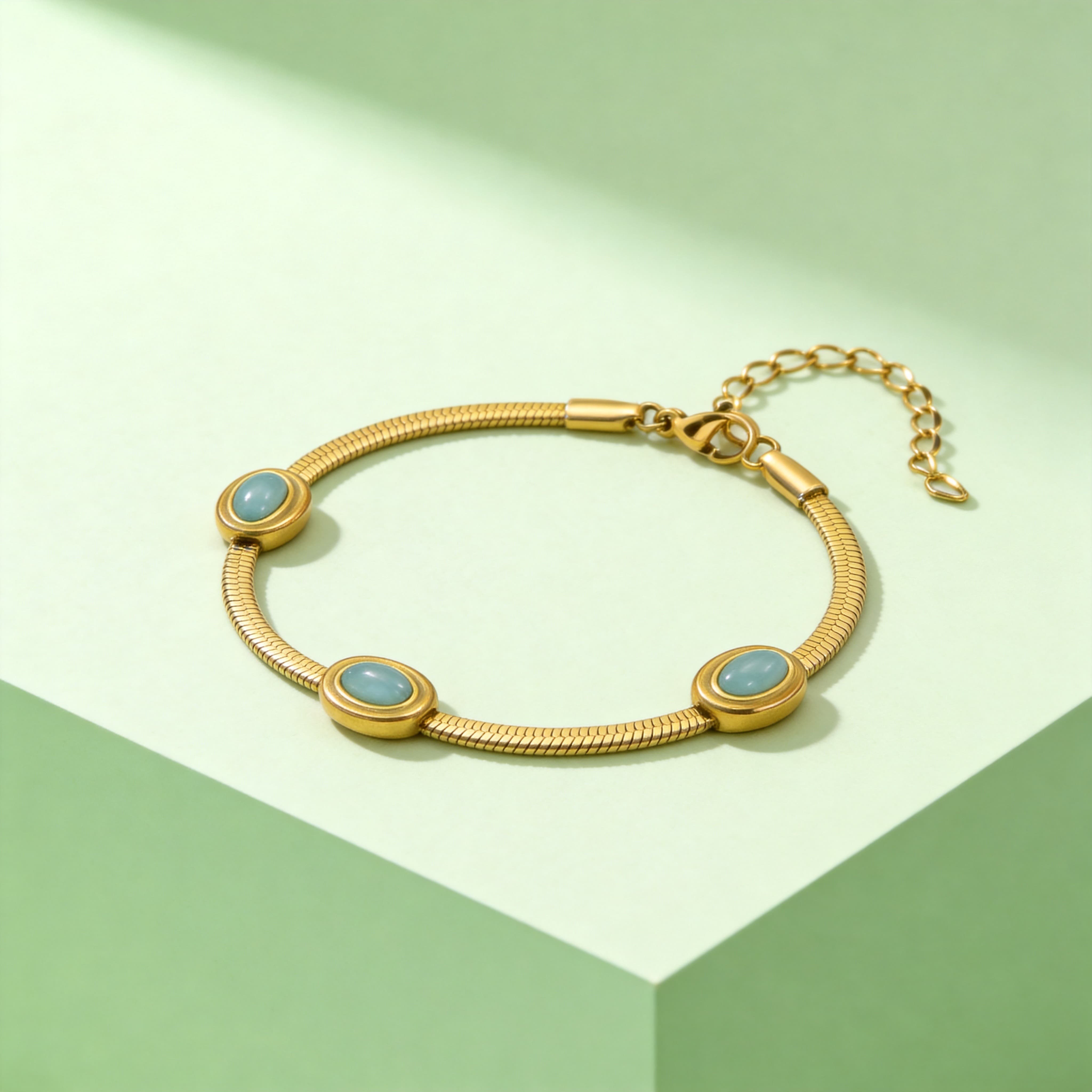 Stainless Steel Natural Turquoise Bracelet for Women Blade Chain Bracelets Wrist Jewelry Party Wedding Gifts Bijoux
Stainless Steel Natural Turquoise Bracelet for Women Blade Chain Bracelets Wrist Jewelry Party Wedding Gifts Bijoux