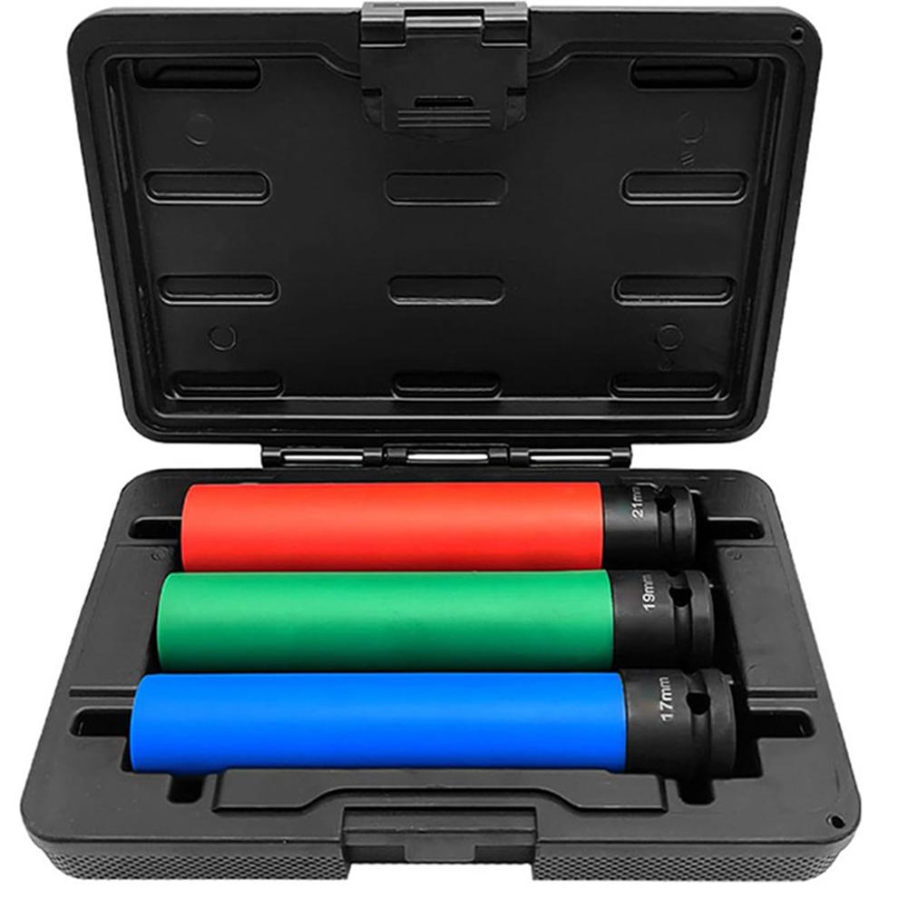 3pcs Tire Screw Socket 15cm Anti Injury Tire Screw Hollow Socket Tool 17/19/21mm For Automobiles Motorcycles Tire Bolt Removal China Mainland
3pcs Tire Screw Socket 15cm Anti Injury Tire Screw Hollow Socket Tool 17/19/21mm For Automobiles Motorcycles Tire Bolt Removal China Mainland