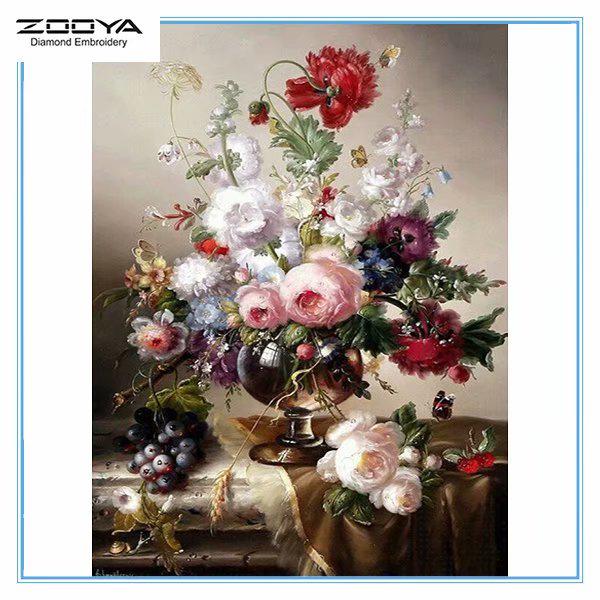 ZOOYA DIY 5D Алмазная картина Вышивка Полный дрель Алмазная мозаика Цветы Вышивка крестом Домашний декор
ZOOYA DIY 5D Алмазная картина Вышивка Полный дрель Алмазная мозаика Цветы Вышивка крестом Домашний декор