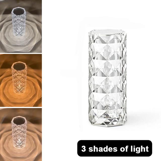 Кришталева настільна лампа Rose Light Touch Discolor Настільний проектор Регульована діамантова атмосферна лампа Барні прикраси Нічні вогні 3 Colors Touch
Кришталева настільна лампа Rose Light Touch Discolor Настільний проектор Регульована діамантова атмосферна лампа Барні прикраси Нічні вогні 3 Colors Touch