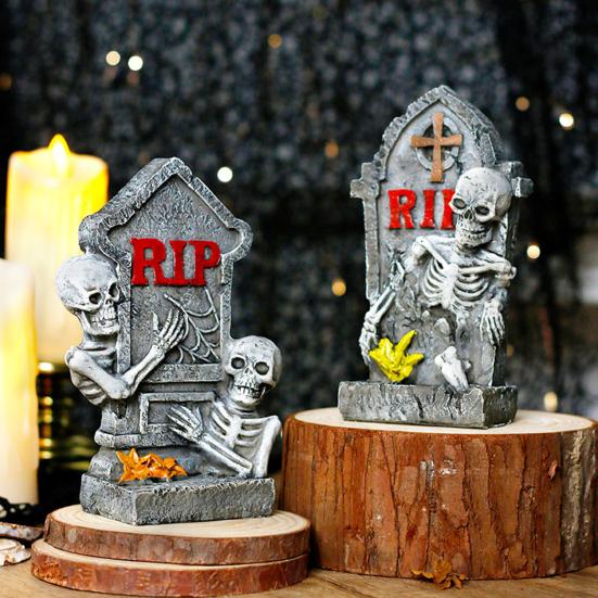 Halloween Tombstone Statue Decoration Spooky Resin RIP Skeleton Gravestone Figurine for Halloween Garden Outdoor Decor A
Halloween Tombstone Statue Decoration Spooky Resin RIP Skeleton Gravestone Figurine for Halloween Garden Outdoor Decor A