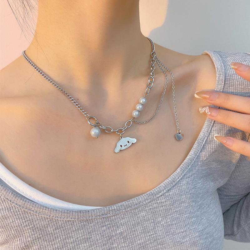 Wind fashion double-layer love necklace female splicing cold wind female hip-hop long sweater sweater chain tide
Wind fashion double-layer love necklace female splicing cold wind female hip-hop long sweater sweater chain tide