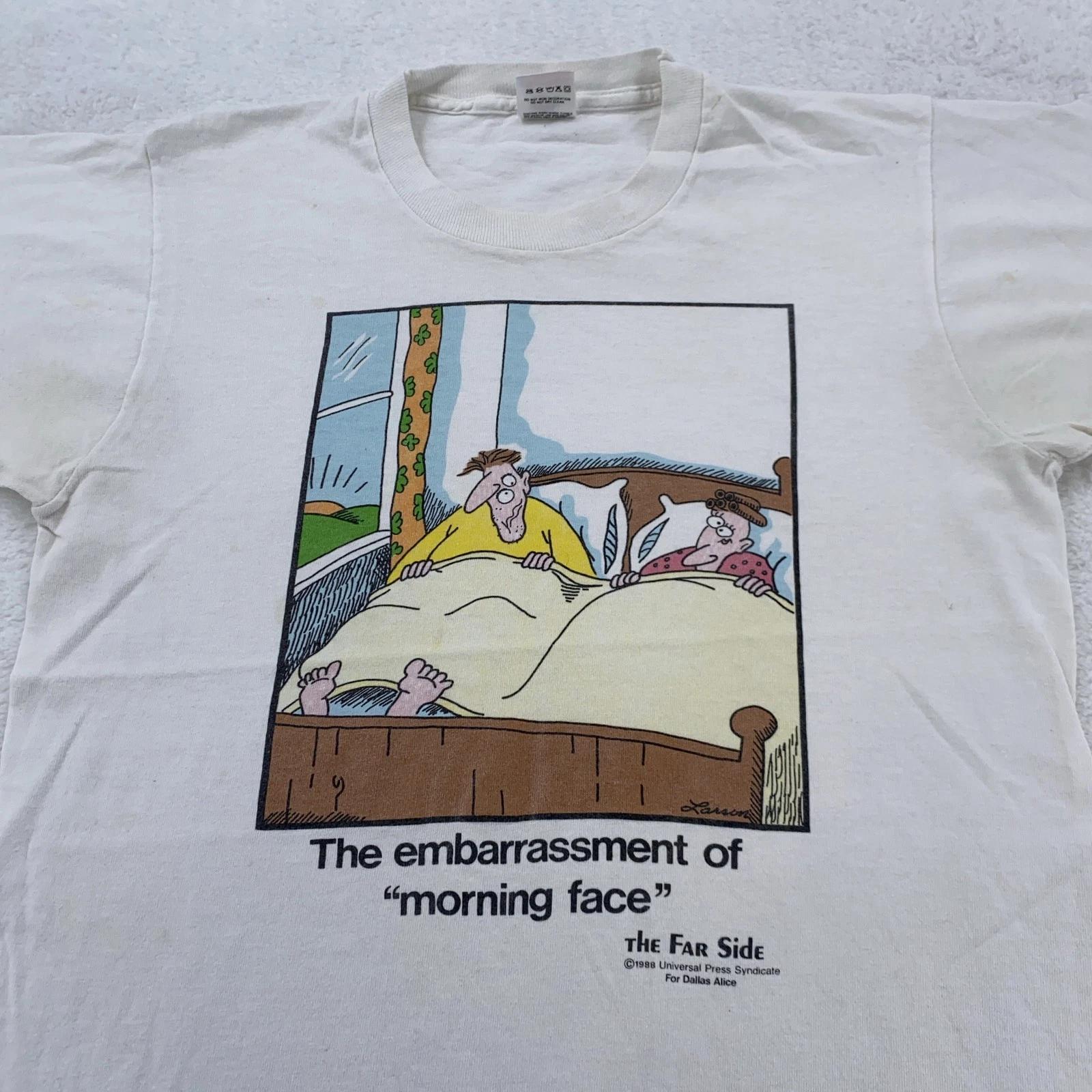 Vintage The Far Side Shirt Mens Small Cartoon Gary Larson Morning Face 80s M
Vintage The Far Side Shirt Mens Small Cartoon Gary Larson Morning Face 80s M
