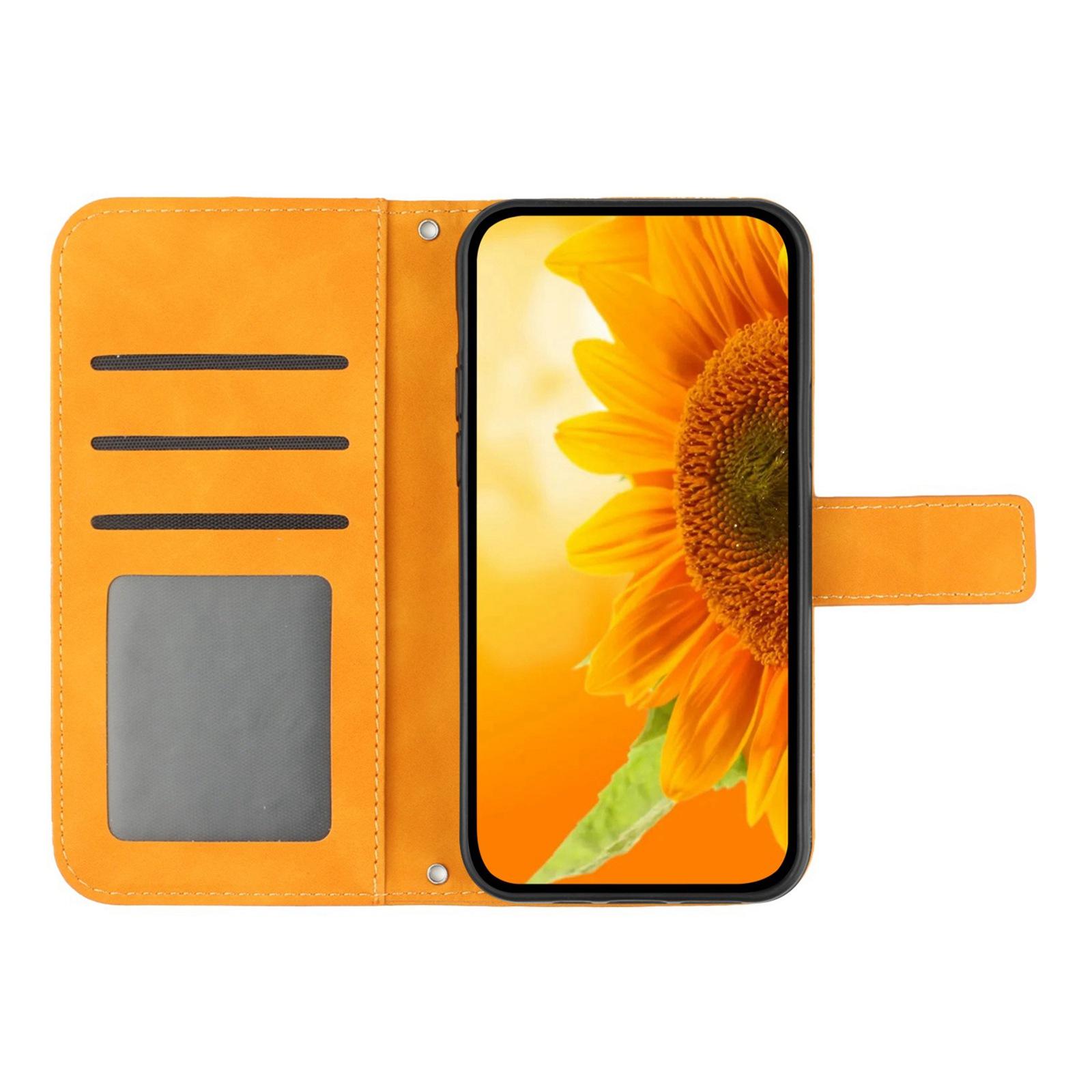 For iPhone 12 mini 5.4 inch HT04 Imprinted Sunflower Phone Shockproof Case Skin-Touch PU Leather Foldable Stand Wallet Cover with Hand Strap Yellow
For iPhone 12 mini 5.4 inch HT04 Imprinted Sunflower Phone Shockproof Case Skin-Touch PU Leather Foldable Stand Wallet Cover with Hand Strap Yellow