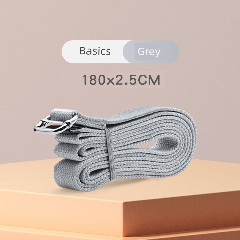 2.5cm Wide Iyengar Metal Buckle Yoga Stretch Belt Yoga Dance Stretch Open Shoulder Portable Home Accessories Grey 1.8 M
2.5cm Wide Iyengar Metal Buckle Yoga Stretch Belt Yoga Dance Stretch Open Shoulder Portable Home Accessories Grey 1.8 M