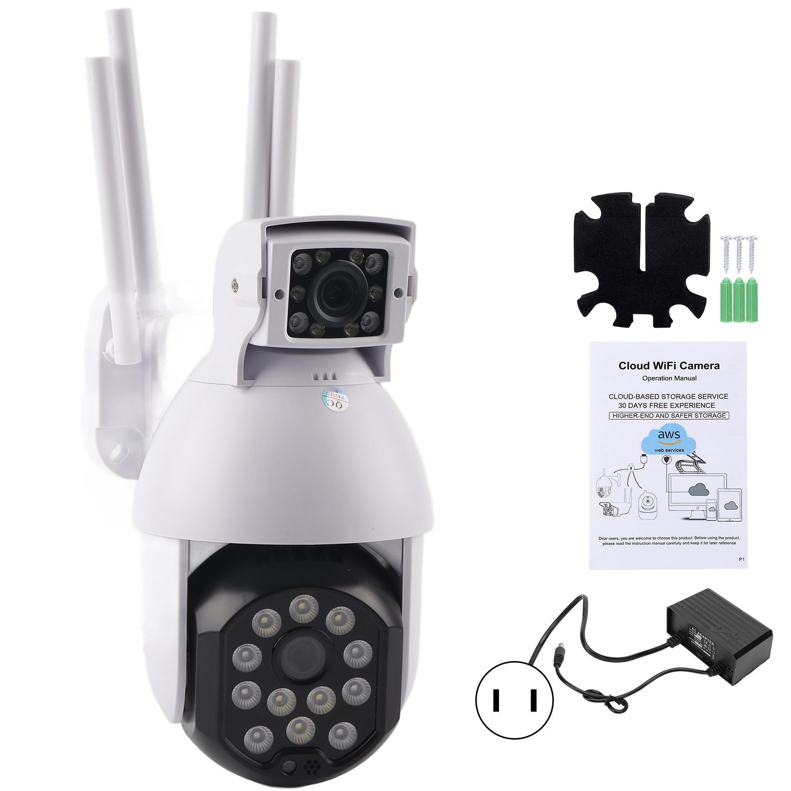 1080P Security Camera WIFI Dual Lens Auto Tracking Full Color Night Vision Cam with 22 Lights
1080P Security Camera WIFI Dual Lens Auto Tracking Full Color Night Vision Cam with 22 Lights