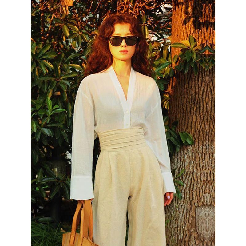 Льняные Модные Ретро Брюки с Высокой Посадкой Плотные Арт Shirt L
Льняные Модные Ретро Брюки с Высокой Посадкой Плотные Арт Shirt L