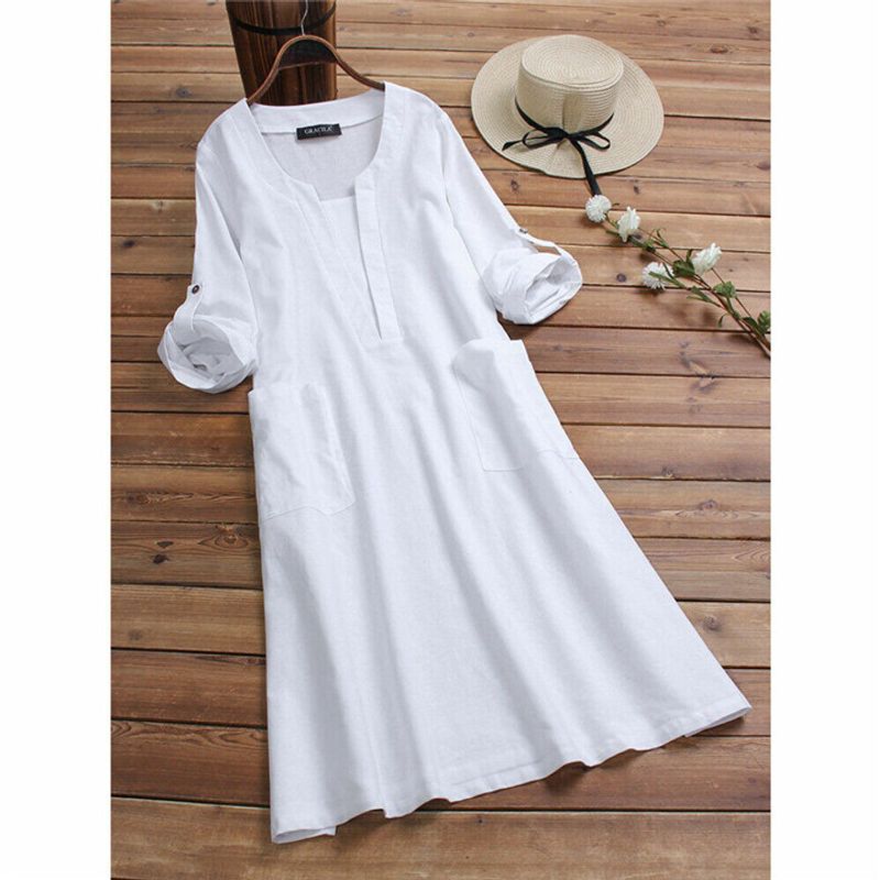 M-5XL Women Dress Summer 2019casual Lady Loose Skirt Cotton and Linen Skirt White 5XL
M-5XL Women Dress Summer 2019casual Lady Loose Skirt Cotton and Linen Skirt White 5XL
