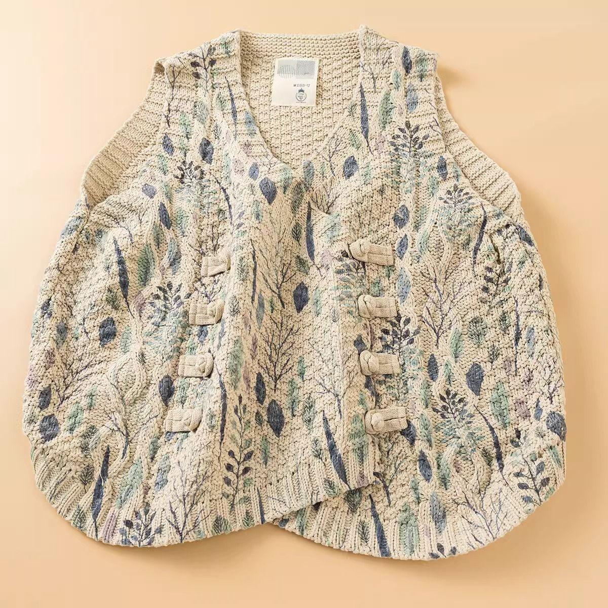 Вязаный жилет на пуговицах с V-образным вырезом в японском стиле, из хлопковой нити, женский, осенне-зимний, свободный, винтажный XL
Вязаный жилет на пуговицах с V-образным вырезом в японском стиле, из хлопковой нити, женский, осенне-зимний, свободный, винтажный XL