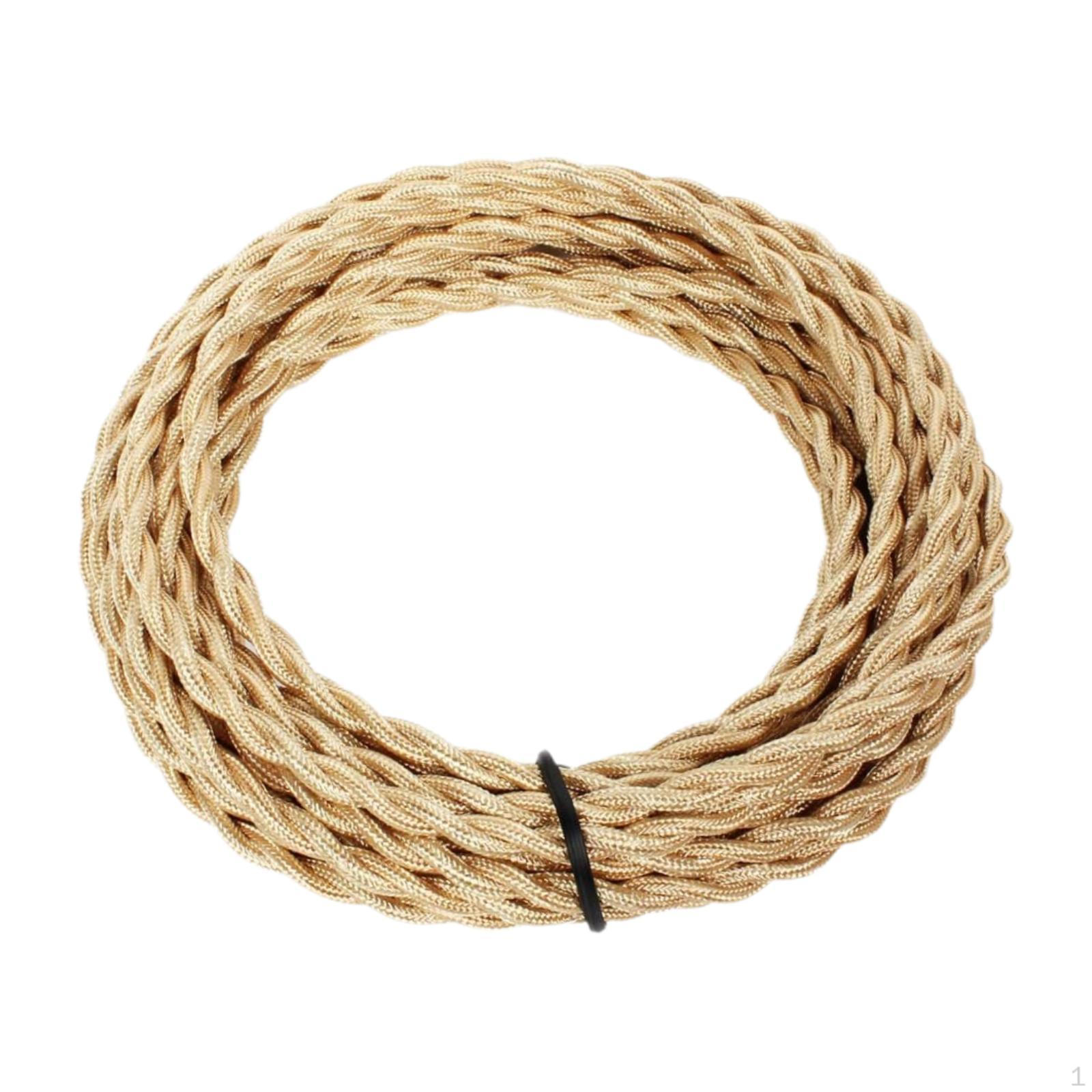 Витой кабель, декоративный шнур для подвесной лампы, универсальные комплекты шнуров для освещения, Light Gold
Витой кабель, декоративный шнур для подвесной лампы, универсальные комплекты шнуров для освещения, Light Gold