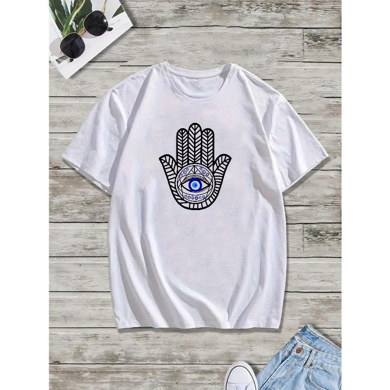 European sizes Men s Hamsa Hand & Evil Eye Graphic Tee - Casual Short Sleeve T-Shirt, Breathable, Machine Washable - Perfect for Summer S белый
European sizes Men s Hamsa Hand & Evil Eye Graphic Tee - Casual Short Sleeve T-Shirt, Breathable, Machine Washable - Perfect for Summer S белый